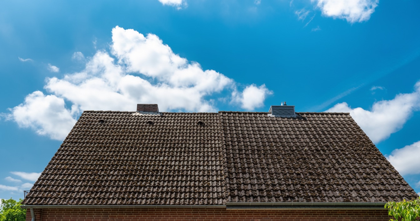 Roof before restoration