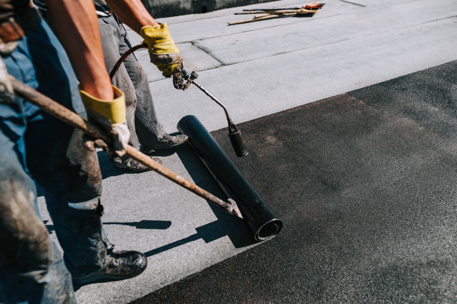 Storm restoration roofing project